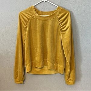 Gold Anthropologie Top